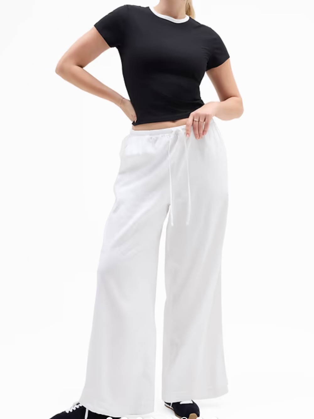 NWT Athleta Paradise Wide Leg Pant White Size Large